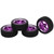 4Pcs RC Car Tire 1/10 Aluminium Alloy 5 Poke Wheel Accessory Set Kit for ReplacementPurple