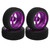 4Pcs RC Car Tire 1/10 Aluminium Alloy 5 Poke Wheel Accessory Set Kit for ReplacementPurple