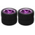 4Pcs RC Car Tire 1/10 Aluminium Alloy 5 Poke Wheel Accessory Set Kit for ReplacementPurple