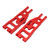 2Pcs RC Front Lower Swing Arm Aluminium Alloy CNC Machining Light Weight 1/6 RC Truck Swing Arm for 1/6 RC Truck Red