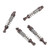 2 Pair RC Metal Universal Shock Absorber Damper Set with Shock Mount for WPL C14 RC Car Upgrade PartsTitanium Color