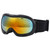 Children Ski Snowboard Goggles DoubleLayer Lenses AntiFog UV Protection Snow Goggles(Black Red )