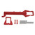 RC Alloy Upper Chassis Replacement High Strength Exquisite Upper Chassis Plate for Traxxas LaTrax Teton 1/18 RC Car Red