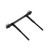 RC Front and Rear Shell Pillar RC Aluminum Alloy Carbon Fiber Shell Pillar for AXIAL SCX10 90046 90047 1/10 RC Car97mm/3.8in