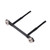 RC Front and Rear Shell Pillar RC Aluminum Alloy Carbon Fiber Shell Pillar for AXIAL SCX10 90046 90047 1/10 RC Car97mm/3.8in