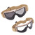 Military Goggles Impact Resistant and Breathable Outdoor Protective Glasses for Men WomenKhaki Frame Gray Lens
