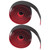 Road Bike Breathable Handlebar Tapes Bicycle AntiSlip Handle Grip Wraps with Bar Plugs(Black Red )