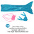 Girls 3pcs Swimwear Top Panties Mermaid Tail Swiming Costume Monofin Flippers Swimsuit (130)