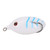 Artificial Lifelike Fishing Lures Silicone Frog Shape Soft Baits Tackle Accessory(white)
