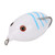 Artificial Lifelike Fishing Lures Silicone Frog Shape Soft Baits Tackle Accessory(white)