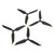 4 Pcs 3 Blade Drone Propeller Replacement Low Noise Drone Propeller Accessories for Air 2Black Gold Edge