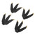 4 Pcs 3 Blade Drone Propeller Replacement Low Noise Drone Propeller Accessories for Air 2Black Gold Edge