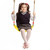 EVA Soft Adjustable Board Swing Seat with Rope Children Fitness Hanging Swing Chair Toy(Yellow)
