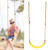 EVA Soft Adjustable Board Swing Seat with Rope Children Fitness Hanging Swing Chair Toy(Yellow)