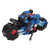 1:10 Scale Remote Control Motorcycle Toy High Speed RC Stunt Motorcycle with Riding Figure Blue