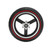 LYH L002 8.5 Inch Honeycomb Front Wheel Hub Electric Scooter Front Tire Replacement Parts for Kugoo M4 Scooter Red