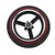 LYH L002 8.5 Inch Honeycomb Front Wheel Hub Electric Scooter Front Tire Replacement Parts for Kugoo M4 Scooter Red