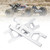 Front Lower Arm Accessory Fit for ECX Series 2WD RC Hobby Model 1/10 CarSilver