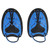 WHALE Swimming Diving Hand Fins Paddles Webbed Training Fin Scuba Equipment (Blue L)