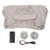Men Sun Protective Clothing with 2 Fans Grey 18000mAh USB Power Supply Breathable Stylish UV Jacket for Summer Fishing Outdoor XL