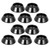 10pcs Aluminum Alloy Screw Shim Upgrade Spare Parts Fit for MND90 MN99 MN91 FJ45(Black )