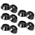 10pcs Aluminum Alloy Screw Shim Upgrade Spare Parts Fit for MND90 MN99 MN91 FJ45(Black )
