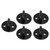 5Pcs Eye Plate Thickened Black Stainless Steel Enhanced Load Bearing Heavy Duty Pad Eye Plate 5mm/0.20n