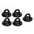 5Pcs Eye Plate Thickened Black Stainless Steel Enhanced Load Bearing Heavy Duty Pad Eye Plate 5mm/0.20n