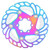 Mountain Bike TitaniumPlated Cooling Disc Brake Rotor 6 Nails Cycling Accessories(140mm 5.5in )