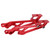 Adjustable Metal Rear Wing Mount Set for Arrma 1/8 Remote Control Car Upgrade AccessoriesRed