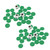 2 Sets Left Right Center Dice Game 16mm With 3 Dices 24 Chips for Family Nights Friends Gatherings Games Parties Green