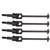 4Pcs Steel CVD Drive Shaft Transmission Axle for HSP 94123/94108/94102 1/10 RC CarBlack