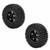 2PCS Aluminum Rims Tires Set for Axial SCX24 AXI00001 1/24 RC Crawler Car Upgrade PartsBlack