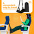 Travel Footrest Hammock Length Adjustable Airplane Foot Hammock Relax Foot Hanger for Long Trip, Offices