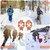 32-Tooth Ice Claw Stainless Steel Anti-Slip Shoe Cover Snow Anti-Slip Device Anti-Slip Chain