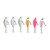 6pcs 4.3g 5cm Minnow Fishing Lure Multilayer Paint Processing Artificial Fishing Bait