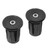 2pcs Handlebar Plug Aluminium Plastic Light Weight Bike Bar End Plug for Mountain Bikes Road Bikes Black