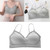 Wireless Bra Pure Color Comfortable Delicate Breathable Strong Support Seamless Sports Vest Bra Grey