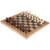 3 in 1 MultiFunctional Folding Wooden Chess Checkers Board Game Portable Draughts Set