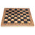 3 in 1 MultiFunctional Folding Wooden Chess Checkers Board Game Portable Draughts Set