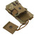MultiFunction Molle Radio Holder Holster Walkie Talkie Case Pouch Bag for Two Way Radio(Army Green )