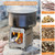 Portable Stainless Steel Camping Stove Lightweight Folding Wood Stove Pocket Stove Outdoor Camping Cooking Picnic Backpacking Stove