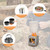 Portable Stainless Steel Camping Stove Lightweight Folding Wood Stove Pocket Stove Outdoor Camping Cooking Picnic Backpacking Stove
