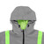 Men Reflective Cycle Jacket Windproof Hooded Bike Jacket Coat for Running Hiking Walking Night Safety Jacket