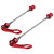 2Pcs Bicycle Quick Release Lever Removable Easily Replace Light Weight 4 Colors Bike Skewer for Mountain Road BikeRed