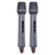 2PCS Wireless Microphones with Receiver High Sensitivity Magnetic Suction Charging Speaker Microphone for Home and Stage