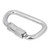 40Cr Steel 45KN D Shaped Hanging Buckle Carabiner Clip for Outdoor Climbing Safety Accessory