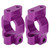 2PCS RC Wheel Seat Aluminum Alloy RC CShaped Seat Part for WLtoys 1/10 Remote Control Car(Purple )