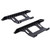 Pair of Side Pedal Aluminum Alloy Footrest Plate Accessories Fit for AXIAL SCX10 1/10 RC Crawler Car Type B noir