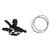 7 Speed Thumb Gear Shift Lever Bike Shift Lever Bike Shifter Bicycle Thumb Gear Shifter Black